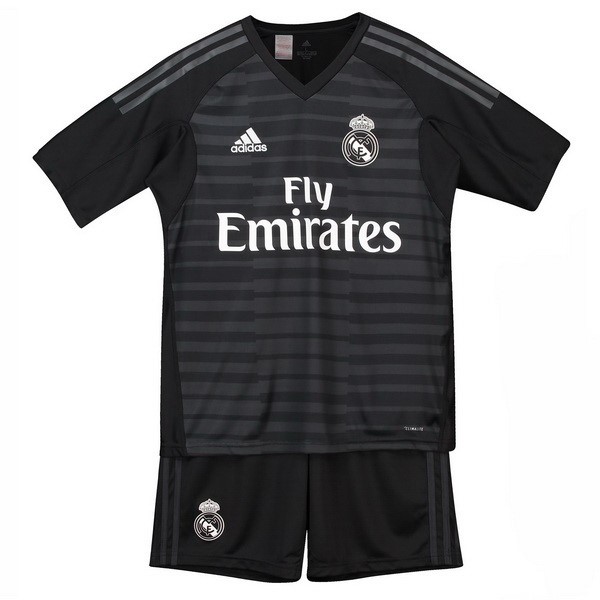 Real Madrid Trikot Heim Kinder Torwart 2018-19 Schwarz Fussballtrikots Günstig